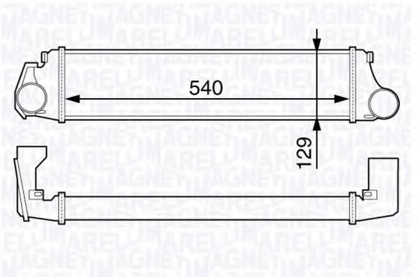 Imagine Intercooler, compresor MAGNETI MARELLI 351319203280