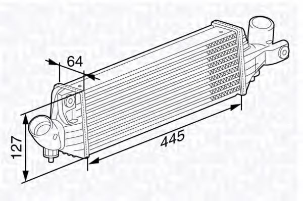 Imagine Intercooler, compresor MAGNETI MARELLI 351319203330