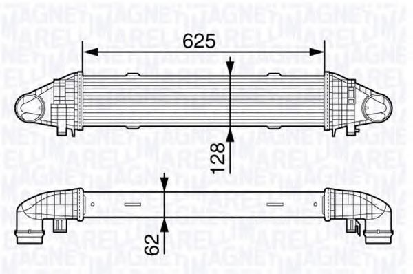 Imagine Intercooler, compresor MAGNETI MARELLI 351319203340