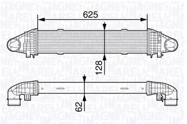 Imagine Intercooler, compresor MAGNETI MARELLI 351319203360