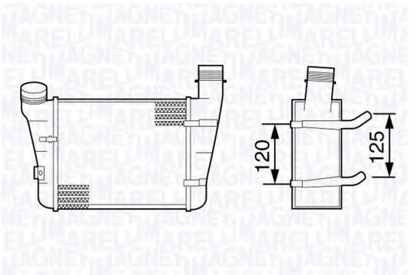 Imagine Intercooler, compresor MAGNETI MARELLI 351319203410