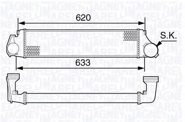 Imagine Intercooler, compresor MAGNETI MARELLI 351319203420