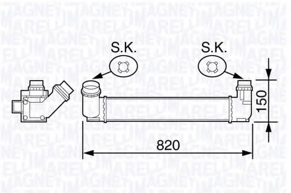 Imagine Intercooler, compresor MAGNETI MARELLI 351319203590