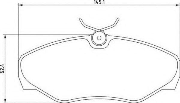 Imagine set placute frana,frana disc MAGNETI MARELLI 363700201424