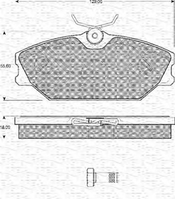 Imagine set placute frana,frana disc MAGNETI MARELLI 363702161116