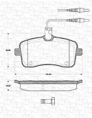 Imagine set placute frana,frana disc MAGNETI MARELLI 363702161414