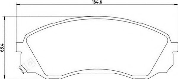 Imagine set placute frana,frana disc MAGNETI MARELLI 363710201724