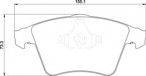 Imagine set placute frana,frana disc MAGNETI MARELLI 363710201754