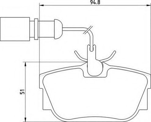 Imagine set placute frana,frana disc MAGNETI MARELLI 363710205135