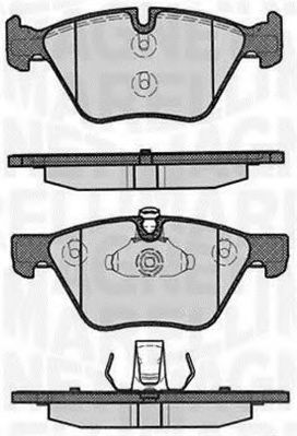 Imagine set placute frana,frana disc MAGNETI MARELLI 363916060156