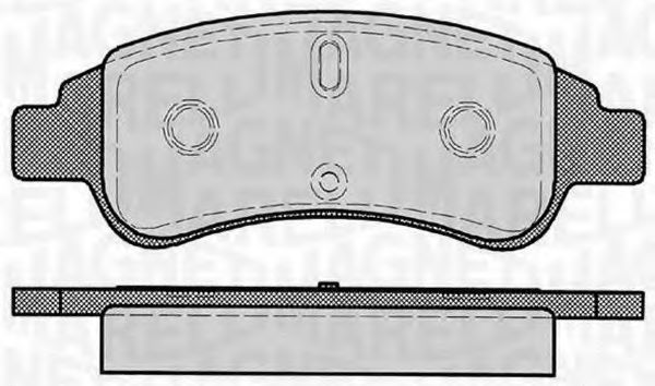 Imagine set placute frana,frana disc MAGNETI MARELLI 363916060170