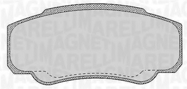 Imagine set placute frana,frana disc MAGNETI MARELLI 363916060188