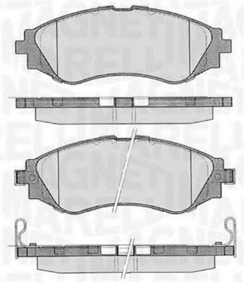 Imagine set placute frana,frana disc MAGNETI MARELLI 363916060206