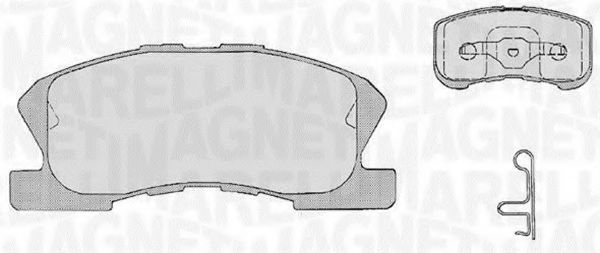 Imagine set placute frana,frana disc MAGNETI MARELLI 363916060209