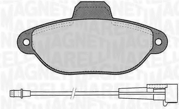 Imagine set placute frana,frana disc MAGNETI MARELLI 363916060217