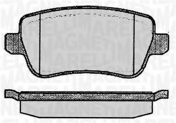 Imagine set placute frana,frana disc MAGNETI MARELLI 363916060225