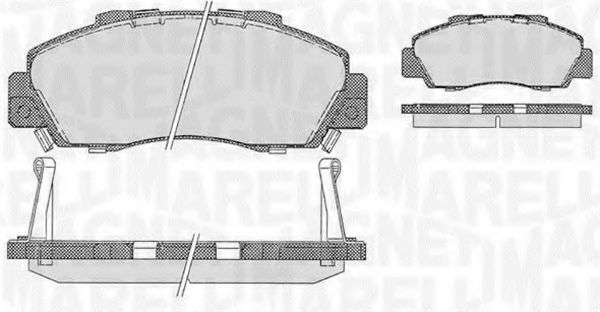 Imagine set placute frana,frana disc MAGNETI MARELLI 363916060274