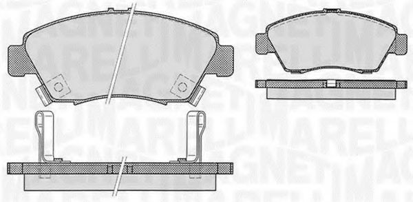 Imagine set placute frana,frana disc MAGNETI MARELLI 363916060275