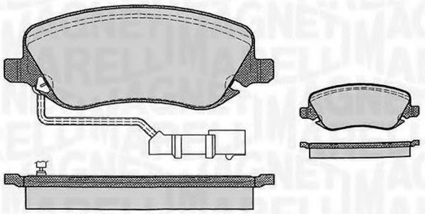 Imagine set placute frana,frana disc MAGNETI MARELLI 363916060289