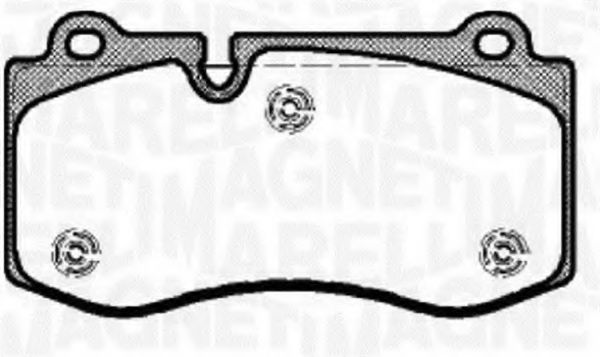 Imagine set placute frana,frana disc MAGNETI MARELLI 363916060317