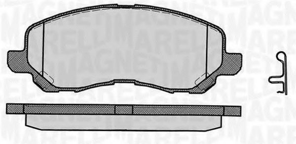 Imagine set placute frana,frana disc MAGNETI MARELLI 363916060338