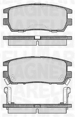 Imagine set placute frana,frana disc MAGNETI MARELLI 363916060341