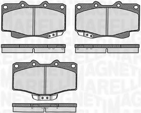 Imagine set placute frana,frana disc MAGNETI MARELLI 363916060401