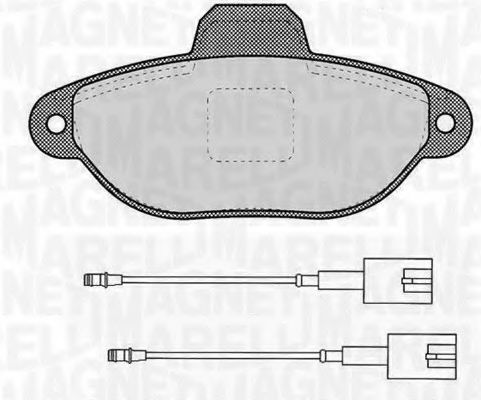 Imagine set placute frana,frana disc MAGNETI MARELLI 363916060453