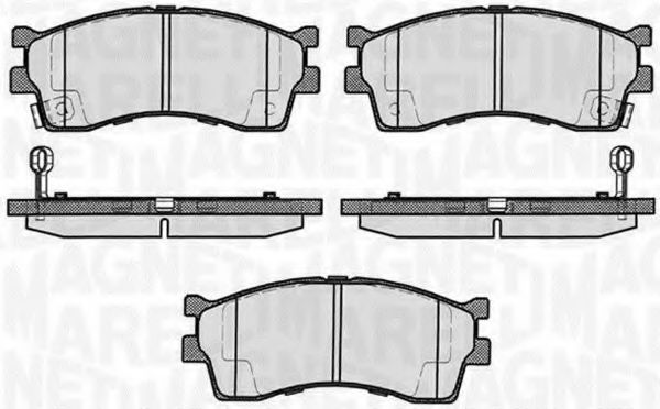 Imagine set placute frana,frana disc MAGNETI MARELLI 363916060458