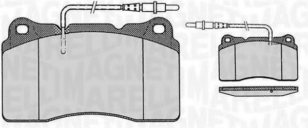 Imagine set placute frana,frana disc MAGNETI MARELLI 363916060498