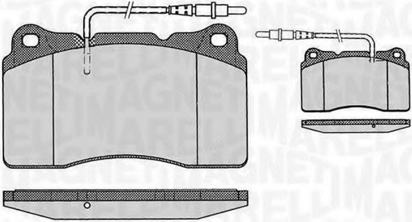 Imagine set placute frana,frana disc MAGNETI MARELLI 363916060500