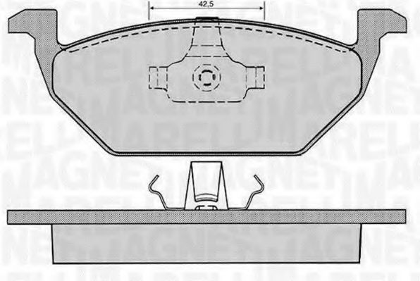 Imagine set placute frana,frana disc MAGNETI MARELLI 363916060515