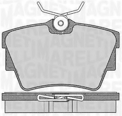 Imagine set placute frana,frana disc MAGNETI MARELLI 363916060542