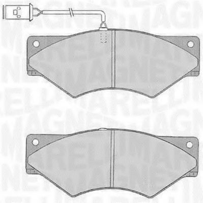 Imagine set placute frana,frana disc MAGNETI MARELLI 363916060547