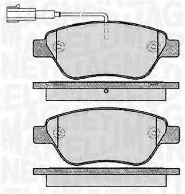 Imagine set placute frana,frana disc MAGNETI MARELLI 363916060560