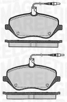 Imagine set placute frana,frana disc MAGNETI MARELLI 363916060615