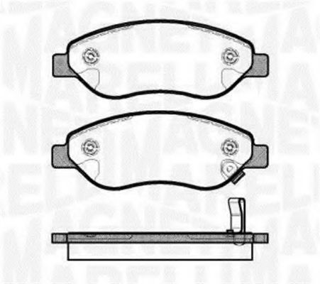 Imagine set placute frana,frana disc MAGNETI MARELLI 363916060618