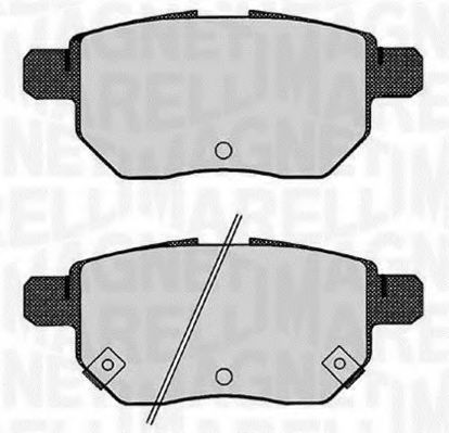 Imagine set placute frana,frana disc MAGNETI MARELLI 363916060630