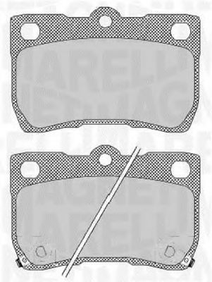 Imagine set placute frana,frana disc MAGNETI MARELLI 363916060638