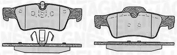 Imagine set placute frana,frana disc MAGNETI MARELLI 363916060640