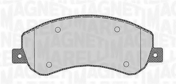 Imagine set placute frana,frana disc MAGNETI MARELLI 363916060645