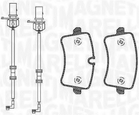 Imagine set placute frana,frana disc MAGNETI MARELLI 363916060674