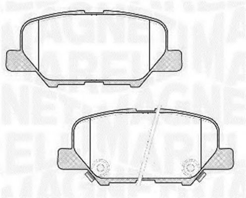 Imagine set placute frana,frana disc MAGNETI MARELLI 363916060678