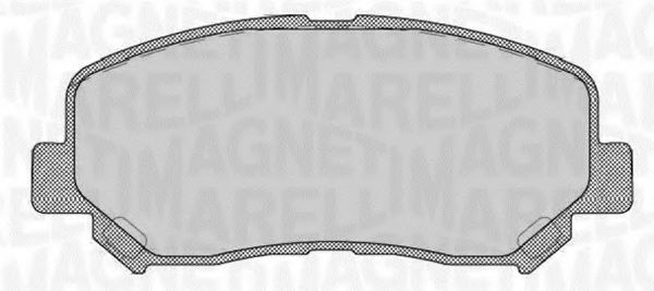 Imagine set placute frana,frana disc MAGNETI MARELLI 363916060710