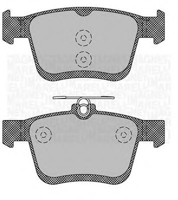 Imagine set placute frana,frana disc MAGNETI MARELLI 363916060714