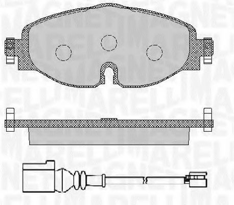 Imagine set placute frana,frana disc MAGNETI MARELLI 363916060715