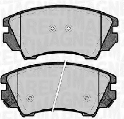 Imagine set placute frana,frana disc MAGNETI MARELLI 363916060724