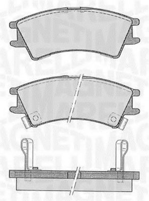 Imagine set placute frana,frana disc MAGNETI MARELLI 363916060800