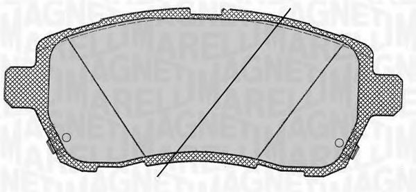 Imagine set placute frana,frana disc MAGNETI MARELLI 363916060818