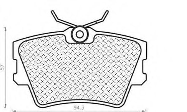 Imagine set placute frana,frana disc MAGNETI MARELLI 430216170418